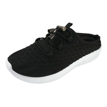 

mesh Sneakers for Women Ladies Breathable Mesh Lightweight Flat Casual Sneakers Women sneakers Mesh Black
