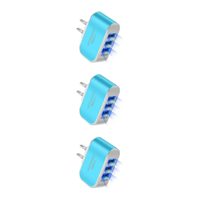 Adaptador de carga USB LED 1000mA Bearachild con indicador 3 Puertos