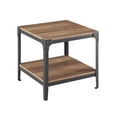 thumbnail image 1 of Table d'Angle en Bois Industriel Moderne en Chêne Rustique - Lot de 2, 1 of 8