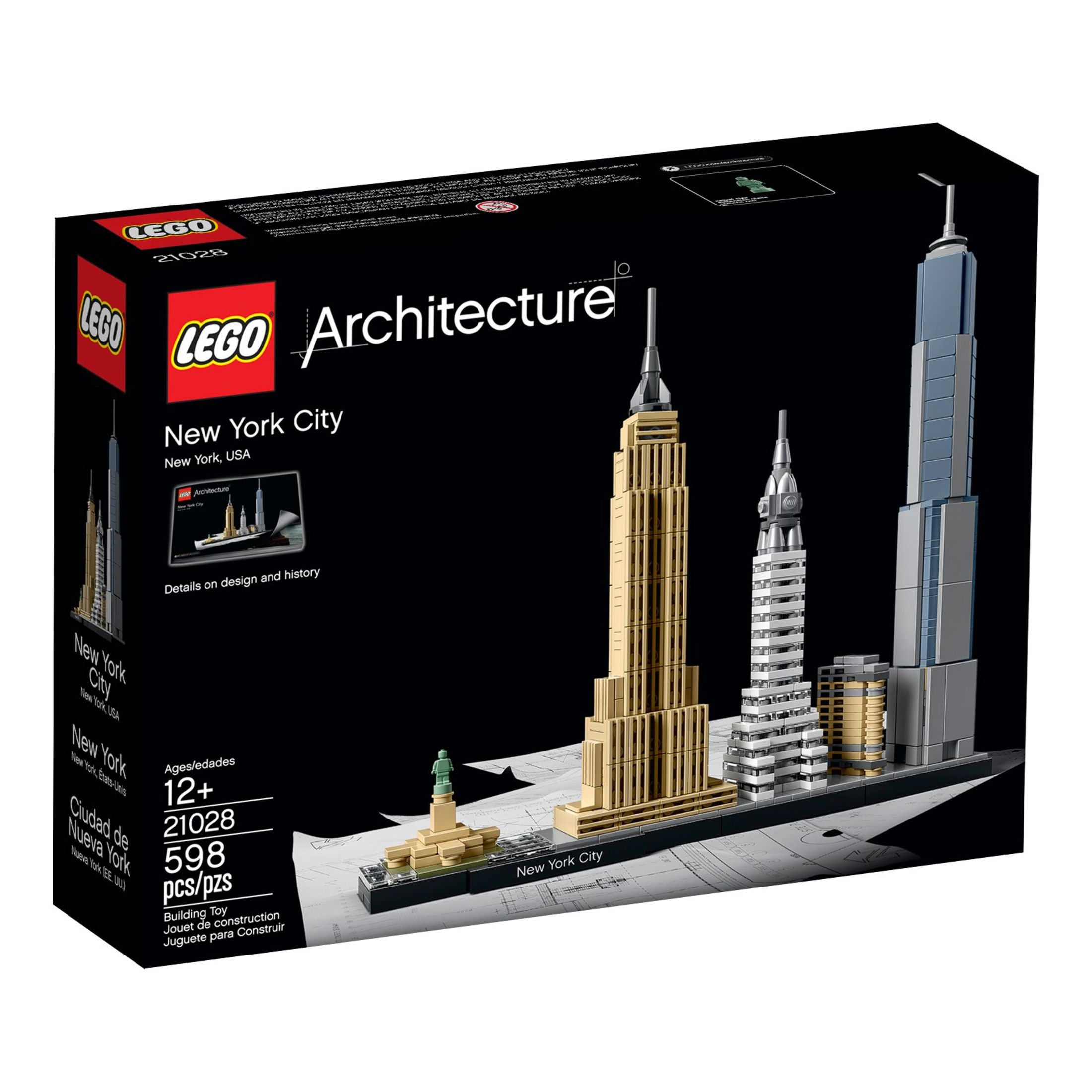 LEGO Architecture New York City Skyline 21028, Collectible Model Kit for Adults to Build, Creative Activity, Home Décor Gift Idea - image 2 of 5