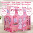 thumbnail image 5 of Super Joy DIY Little Pincess Playhouse Tent for Kids, Washable DIY Graffiti Tent with 12 Color Pens for Indoor Outdoor, Birthday Christmas Gift, 5 of 6