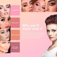 thumbnail image 5 of Paleta de rubor de 12 colores, rubor iluminador en polvo, maquillaje de larga duración, resistente a las manchas, aspecto natural, mezclable, acabado mate sin crueldad animal, paleta de rubor para con, 5 of 5