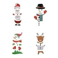 thumbnail image 4 of Matsuzay Juego de pegatinas navideñas para nevera, dibujos animados interesantes, decoración de cocina para el hogar, diseño de escena, Kits de decoración para fiestas Alce, 4 of 6