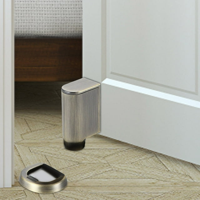 Support de Porte Automatique Robuste avec Système de Verrouillage Rétractable Design Moderne Coupe-Vent pour Sécurité Domestique