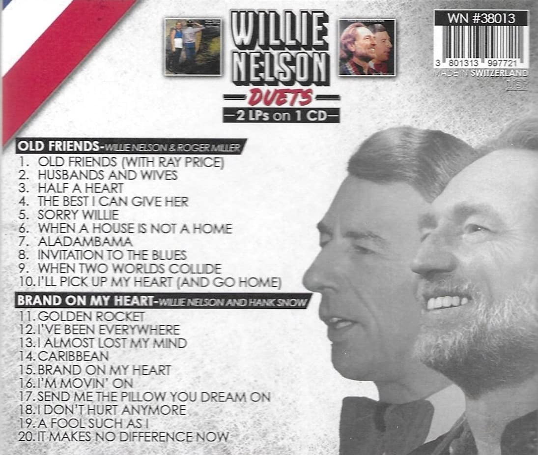 Willie Nelson - Duets With Roger Miller And Hank Snow - Music & Performance - CD