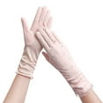 thumbnail image 2 of Mdesiwst 1 Pair Floral Print Anti-slip Palm Driving Gloves Full Finger Lace Stitching Wrist Extended Girls Outdoor Riding Sunscreen Mittens Cycling Accessories, 2 of 7