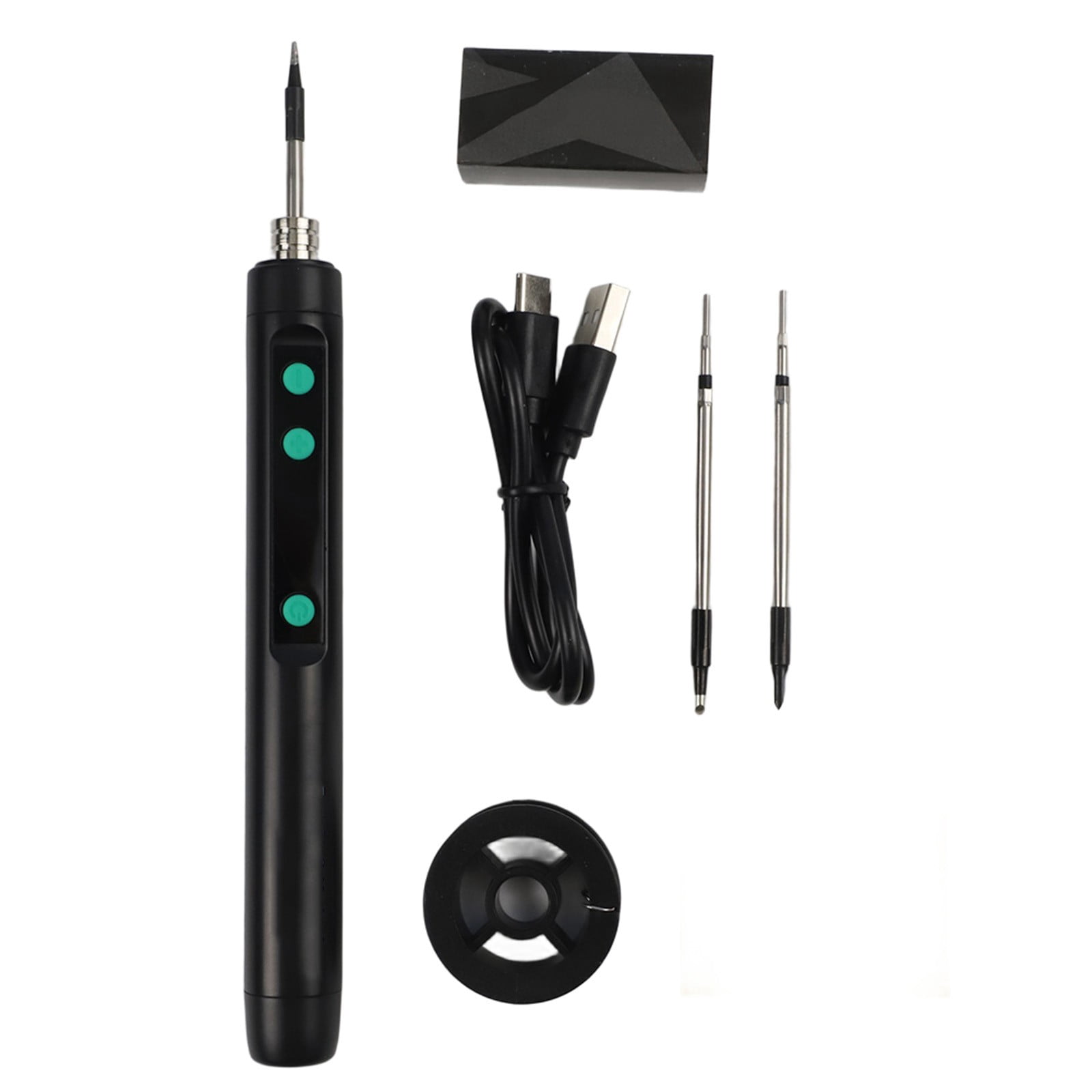 Cordless USB Rechargeable Soldering Iron Kit with LCD & Adjustable Temperature
