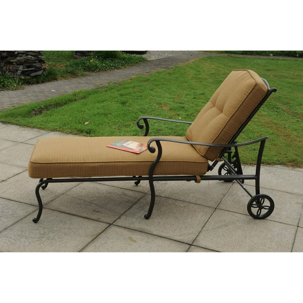 Sunjoy Largemont Reclining Chaise Lounge With Cushion Com - Reclining Chaise Lounge Sunjoy Largemont Reclining Chaise Lounge With Cushion Com - Reclining Chaise Lounge