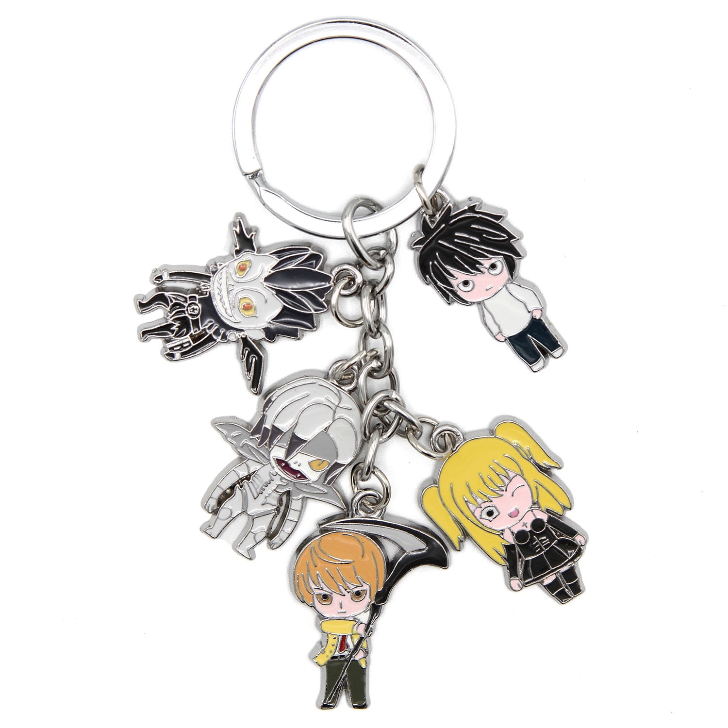 Ryuk Rem Light N Misa - Death Note 1" Keychain 5 pc. Pendant