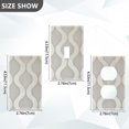 thumbnail image 7 of Yayeee Blank Wall Plate Cover 1-Gang 4.5"x2.7" Home Unused Decorative Outlet, Light Gray Pattern, 7 of 7