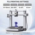 thumbnail image 2 of Epelay PLA Plus 3D Printer Filament, 1.75mm, 1kg Spool, Purple, Compatible with Most FDM Printers, 2 of 7