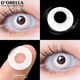 thumbnail image 5 of FeiKong D'orella 2 piezas de lentes de contacto coloridas para Halloween, lentes de contacto de anime para cosplay, lentes multicolores, uso anual, lentes de contacto blancas y negras, 5 of 5