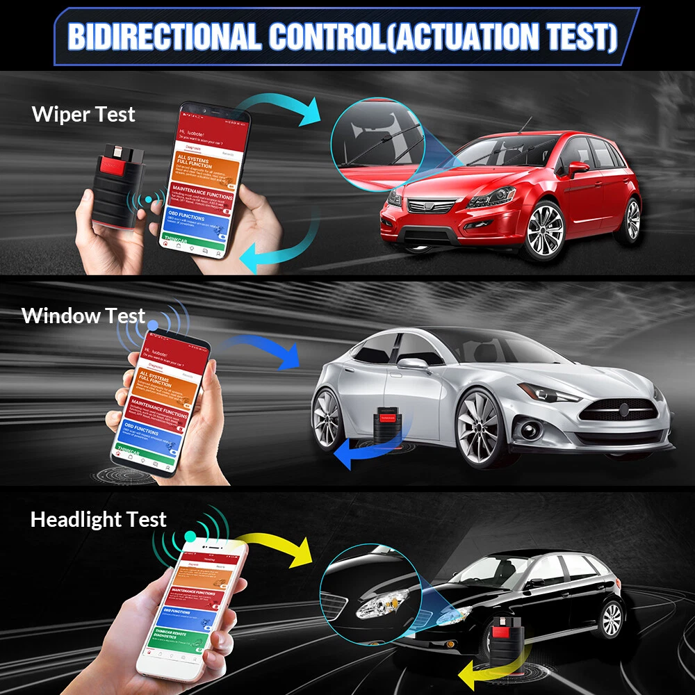 [Second Hand] Thinksafe OBD2 Full System Bidirectional Diagnostic Scan Tool+6-in-1 Car C/h/a/r/g/e/r