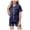 style-01 Navy, variant on Kogui Summer Girl Pajamas Girls Clothes Trendy Tie Dye Pajamas 2-Piece Shirt & Shorts PJ Set Size 12-13 (Light Gray,12-13 Years)