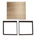 thumbnail image 4 of CASA FERRO Mesa de comedor moderno para 4 personas, patas de acero, superficie de MDF tipo nogal - Acero Negro, MDF color Nogal. (SIN SILLAS) CASA FERRO Industrial, 4 of 6