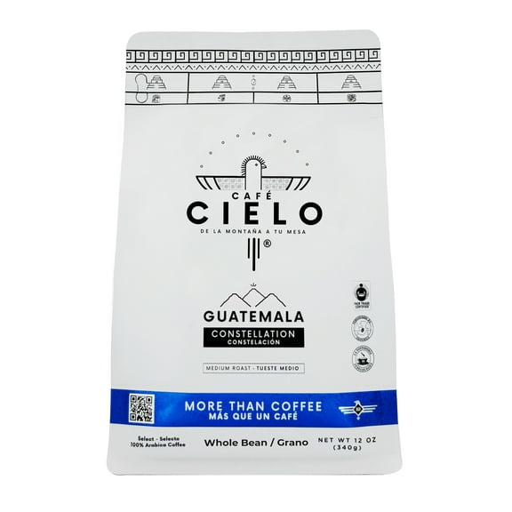 Café Cielo Blend Constellation, 100% Guatemalan Arabica Coffee, Artisanal Cultivation Single Estate Coffee, Medium Roast Coffee (Ground, 12.0 oz)