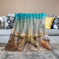 ERAPDAUR Starfish Shells Beach Ideal Comfy Throw Blanket for All