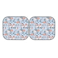 thumbnail image 3 of Uemuo Rose Flowers Printed 2 PCS Car Windshield Sun Shade, Auto Sun Heat and UV Rays Blocker, Foldable Automotive Front Window Sunshade Protector, 3 of 7