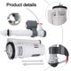 thumbnail image 2 of Toilet Tank Kits Cistern Toilet Fill Parts Water Drain Flush Valve Button Set Repair Fittings Plastic Stainless Steel, 2 of 10