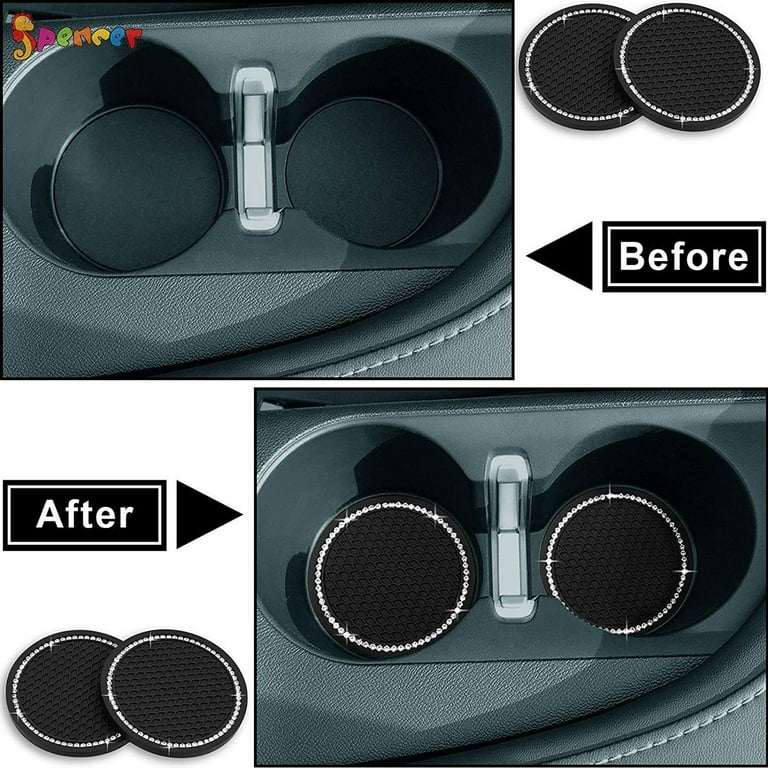 2PCS Dog Paw Silicone Cup Holder Coasters - 2.75 Inch Anti-Slip Car Accessories