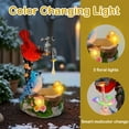 thumbnail image 4 of 12 Inch Solar Red Cardinal & Blue Robin Garden Statue with LED Faucet and Flowers, Outdoor Decor Resin Bird Statue with Bird Feeders for Garden Yard Patio Lawn, Christmas Spring Gifts, 4 of 10