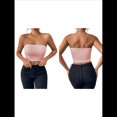 thumbnail image 3 of Tops de Tubo para Mujer, Tops Cortos Sin Tirantes, Básicos, Sin Espalda, Sin Mangas, Bandeau, Atuendos Bonitos para Salir de Verano 2025. Rosa S, 3 of 7