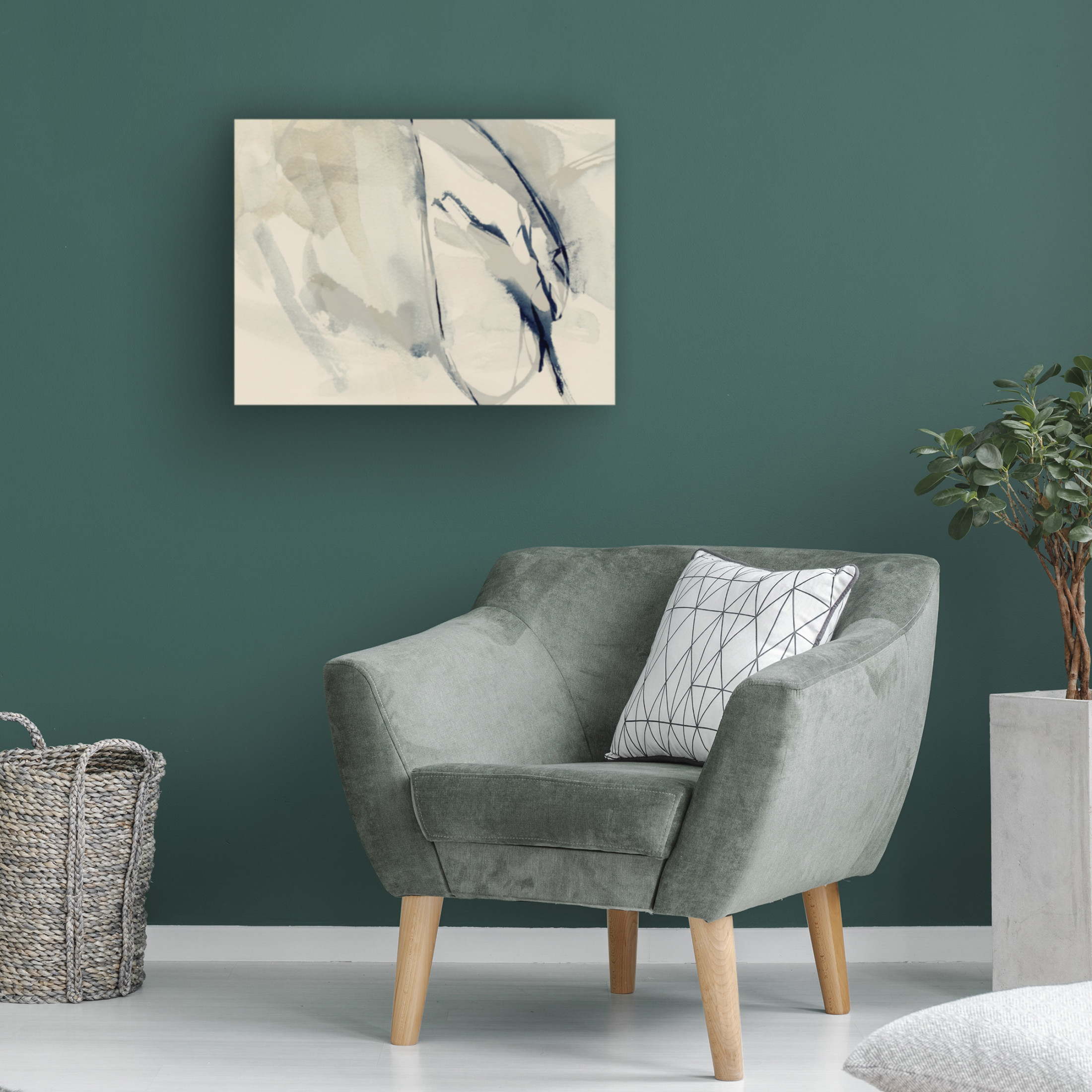 Trademark Fine Art Victoria Barnes Neutral with Marks II Canvas Wall Art
