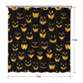 thumbnail image 5 of Halloween Themed Shower Curtain Spooky Ghosts Pumpkins Skulls Witches Black Cats Vintage Style,72x72in Shower Curtain, 5 of 6