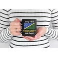 thumbnail image 2 of Living With A Solomon Islander Builds Character. Solomon Island Souvenir, Black 11oz Ceramic Mug, 2 of 5
