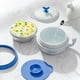 thumbnail image 2 of Cuencos de succión para bebés Cuenco de alimentación de calentamiento Acero inoxidable aislado Lleno de agua, 2 of 8