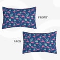 thumbnail image 2 of Sikiie Plants And Flamingos Print Plush Pillow Cover, Wrinkle-proof and Stain-resistant Pillow Protector without Pillow Core, Home Decoration-20"x30", 2 of 6