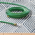 thumbnail image 4 of NICOLE MILLER NEW YORK Patio Country Ombre Geo Indoor Outdoor Area Rug, UV Fade Resistant, Low Pile, Navy Blue/Cream, 3'11"x5'2", 4 of 10