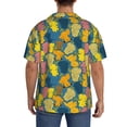 thumbnail image 3 of Pofeuu Retro Boho Elephants Print Mens Casual Short Sleeve Shirts Beach Summer Spread Collar Pocket Tops Men's Casual Short-sleeved Shirt-3X-Large, 3 of 5