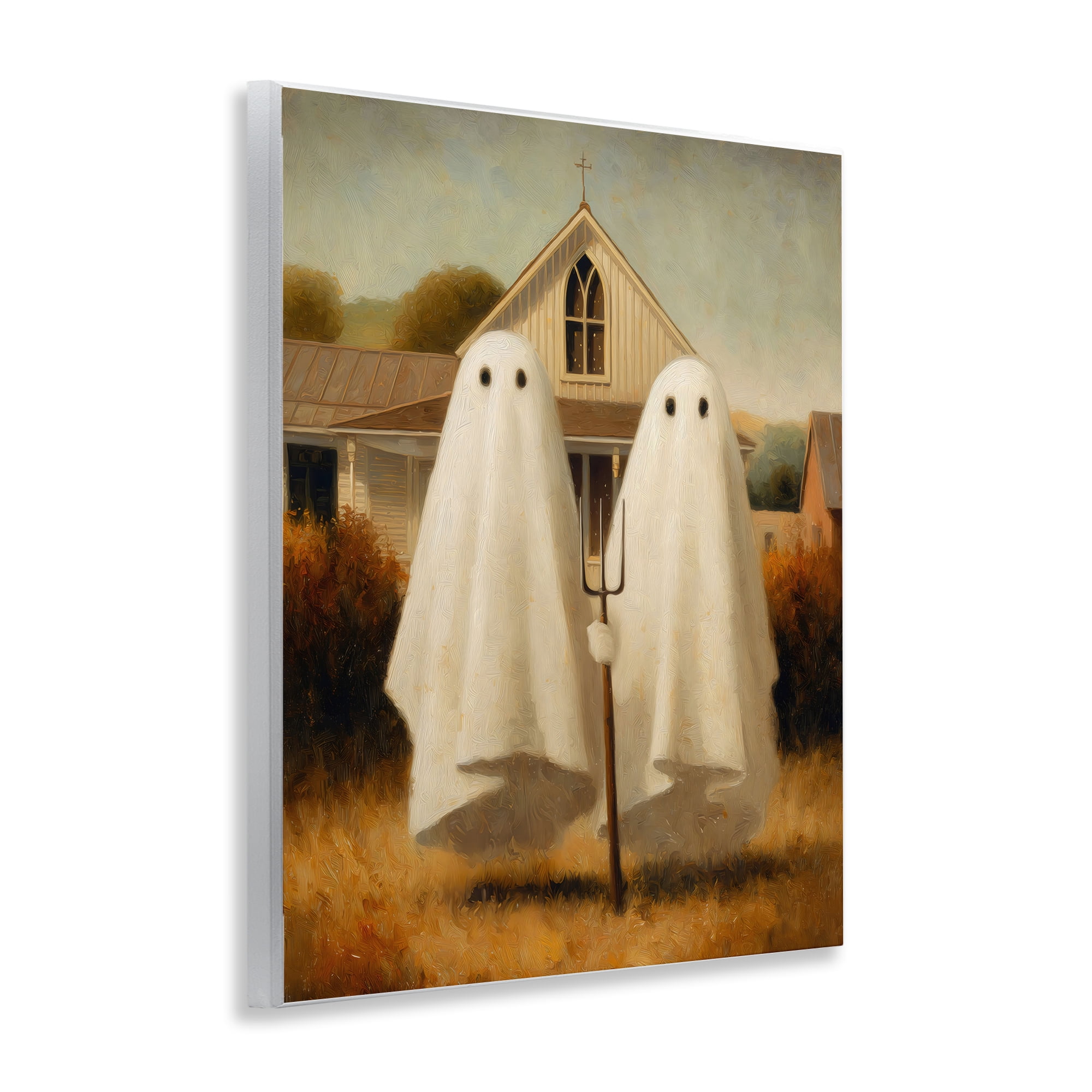 American Gothic Ghosts Wall Plaque Art, design by Arlington Prints