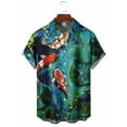 thumbnail image 2 of Camisetas gráficas de animales marinos para hombres, ropa con impresión 3D, camisas hawaianas de playa, camisetas de manga corta Y2K, ropa vintage, blusa con solapa, 2 of 5