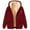 Wine, variant on BiZtdJrK Women Sherpa Lined Hooded Jacket Heart and Paw Print Long Sleeve Zipper Sweatshirt Jackets Drawstring Warm Winter Hoodie with Pockets Red XXL