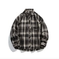 thumbnail image 2 of Dagugfen Shirts for Men Plus Size Button down Long Sleeve Loose Palid Casual Work Shirts Pocket Fall, 2 of 4