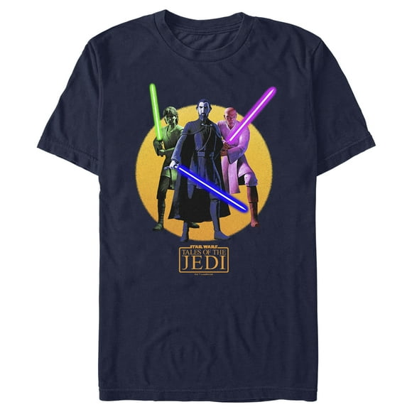 T-Shirt Star Wars: Tales of the Jedi Lightsaber Jedis pour Homme - Bleu Navy - Petit