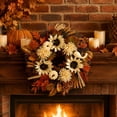 thumbnail image 2 of Fmxomd Halloween Wreath for Front Door, Fall Wreath&nbsp;Halloween Decorations for Home Porch Table Centerpiece Party Holiday Autumn Decor, 2 of 7