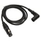 thumbnail image 1 of Cable De Micrófono XLR De ángulo Recto Macho A Hembra, 3 Pines Resistente A La Suciedad Cable XLR De ángulo Recto Macho A Hembra Carcasa De Aleación De Zinc 4.9 Pies Para, 1 of 8