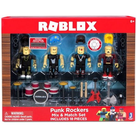 Roblox Punk Rockers Mix Match Set Walmart Com Walmart Com - roblox face kids canvas print roblox kids canvas kids poster