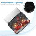 thumbnail image 5 of Quilted Laptop Sleeve for 13-16 Inch Laptops Protective Laptop Case Cover Lightweight Travel & Office Essentials Music Note and Candles, 5 of 8