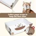 thumbnail image 3 of Cat Scratching Board, L Shaped Corrugated Cat Scratching Board with Box, Protect Furniture Couch, 3 of 8