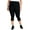 Noir Peach Echo, variant on Womens Plus Running Yoga Capri Pants