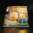 thumbnail image 4 of DIY Hut Leisure Cat Coffee Back Garden Handmade Small House With Light (B), 4 of 5