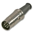 thumbnail image 1 of PULSE - 5 Pin MIDI DIN Plug with Metal Body & Rubber Strain Relief, 1 of 1