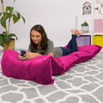 thumbnail image 1 of Posh Creations Cozy Soft Pink Microfiber Floor Pillow Cover, Queen Size, 1 of 3