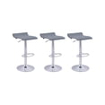 thumbnail image 1 of Set de 3 Bancos Altos Giratorios EKE LIFE HOME Cocina Color Gris, 1 of 4