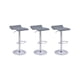 thumbnail image 1 of Set de 3 Bancos Altos Giratorios EKE LIFE HOME Cocina Color Gris, 1 of 4