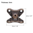 thumbnail image 2 of Unique Bargains 4Pack Removable Corner Brace, Metal Butterfly L Brackets Right Angle Support with Screws (Red Bronze), 2 of 6